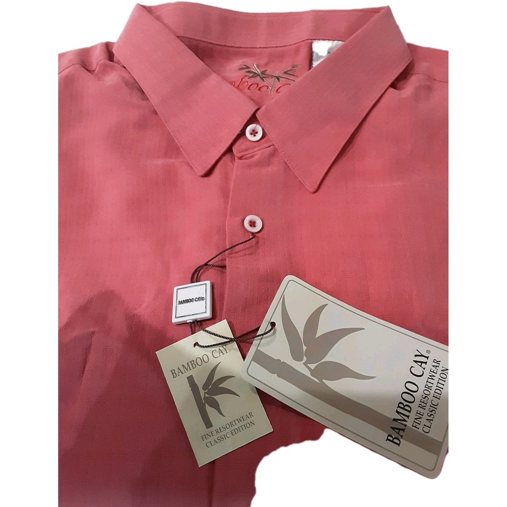 Bamboo Cay Shirt Fine Resortwear Mens Button Up Size 3XL Classic Edition Salomon